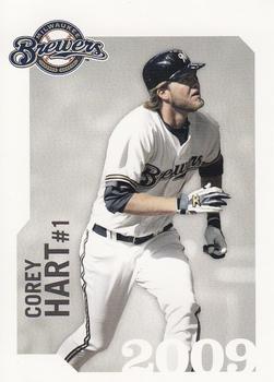 2009 Milwaukee Brewers Police - City of Waukesha Police Dept. and Waukesha Sports Cards #NNO Corey Hart Front