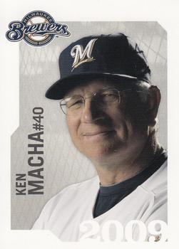 2009 Milwaukee Brewers Police - City of Waukesha Police Dept. and Waukesha Sports Cards #NNO Ken Macha Front