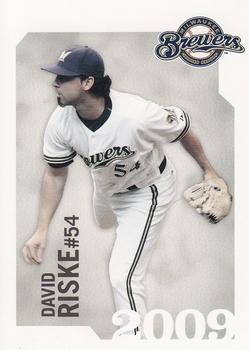 2009 Milwaukee Brewers Police - City of Waukesha Police Dept. and Waukesha Sports Cards #NNO David Riske Front