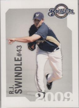 2009 Milwaukee Brewers Police - City of Waukesha Police Dept. and Waukesha Sports Cards #NNO R.J. Swindle Front