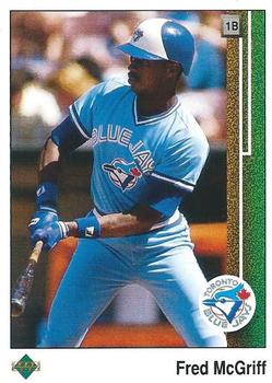 1989 Upper Deck - Blank Back Show Samples #NNO Fred McGriff Front