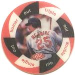 1999 Cracker Jack/Rawlings Mark McGwire Spinners #4 Mark McGwire Front