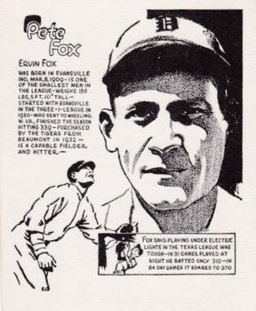 1976 Midwest Sports Collectors Convention Detroit Tigers #NNO Pete Fox Front