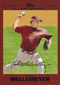 2007 Topps Updates & Highlights - Copper #UH294 Todd Wellemeyer Front