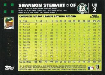 2007 Topps Updates & Highlights - Gold #UH2 Shannon Stewart Back