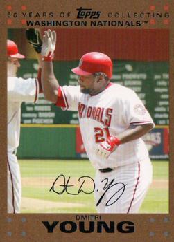 2007 Topps Updates & Highlights - Gold #UH95 Dmitri Young Front