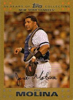 2007 Topps Updates & Highlights - Gold #UH135 Jose Molina Front