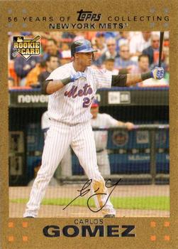 2007 Topps Updates & Highlights - Gold #UH155 Carlos Gomez Front