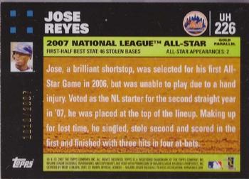 2007 Topps Updates & Highlights - Gold #UH226 Jose Reyes Back