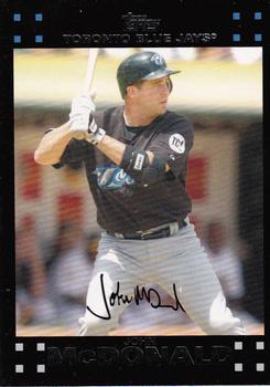 2007 Topps Updates & Highlights - Red Back #UH118 John McDonald Front