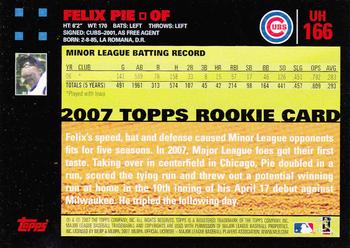 2007 Topps Updates & Highlights - Red Back #UH166 Felix Pie Back