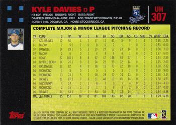 2007 Topps Updates & Highlights - Red Back #UH307 Kyle Davies Back
