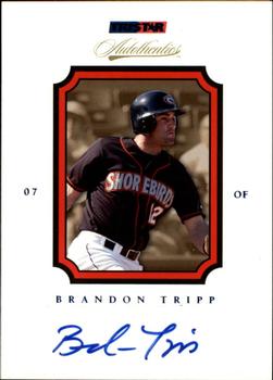 2007 TriStar Autothentics - Autographs Blue #13 Brandon Tripp Front