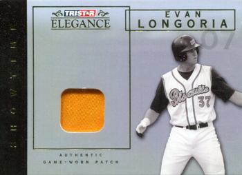 2007 TriStar Elegance - Showtime Game Used Patch 25 #ST-EL Evan Longoria Front