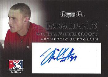 2007 TriStar Prospects Plus - Farm Hands Autographs #FH-WM Will Middlebrooks Front
