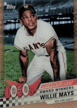 2020 Topps - Decades' Best Chrome Gold (Series One) #DBC-6 Willie Mays Front