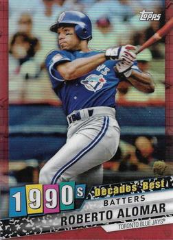 2020 Topps - Decades' Best Chrome Red (Series One) #DBC-57 Roberto Alomar Front