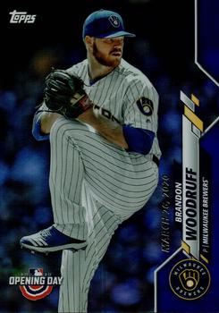 2020 Topps Opening Day - Opening Day Edition Blue Foil #4 Brandon Woodruff Front