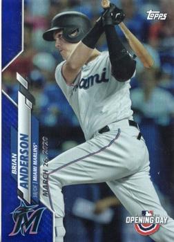 2020 Topps Opening Day - Opening Day Edition Blue Foil #13 Brian Anderson Front