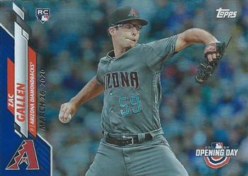 2020 Topps Opening Day - Opening Day Edition Blue Foil #16 Zac Gallen Front