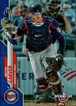 2020 Topps Opening Day - Opening Day Edition Blue Foil #40 Mitch Garver Front