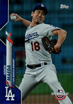 2020 Topps Opening Day - Opening Day Edition Blue Foil #50 Kenta Maeda Front
