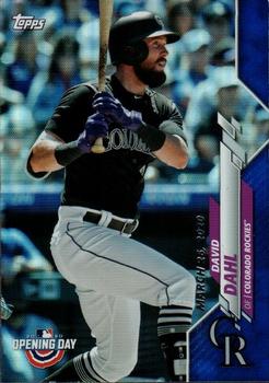 2020 Topps Opening Day - Opening Day Edition Blue Foil #52 David Dahl Front