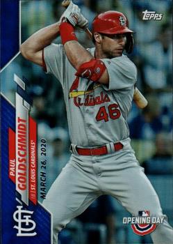 2020 Topps Opening Day - Opening Day Edition Blue Foil #66 Paul Goldschmidt Front