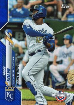 2020 Topps Opening Day - Opening Day Edition Blue Foil #72 Jorge Soler Front