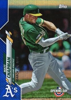 2020 Topps Opening Day - Opening Day Edition Blue Foil #78 Matt Chapman Front
