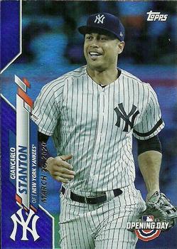 2020 Topps Opening Day - Opening Day Edition Blue Foil #87 Giancarlo Stanton Front