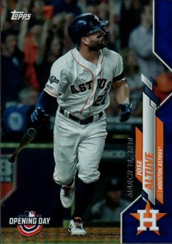 2020 Topps Opening Day - Opening Day Edition Blue Foil #89 Jose Altuve Front