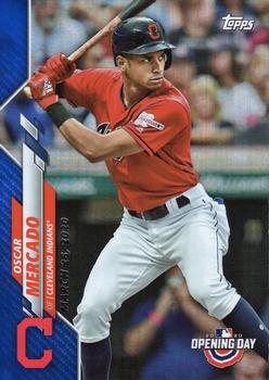 2020 Topps Opening Day - Opening Day Edition Blue Foil #98 Oscar Mercado Front