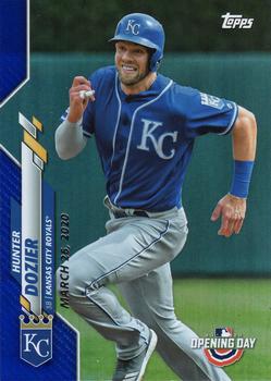 2020 Topps Opening Day - Opening Day Edition Blue Foil #120 Hunter Dozier Front