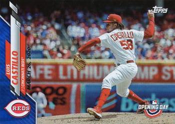 2020 Topps Opening Day - Opening Day Edition Blue Foil #125 Luis Castillo Front