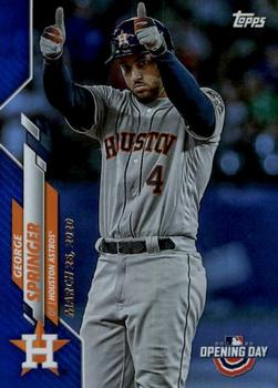 2020 Topps Opening Day - Opening Day Edition Blue Foil #146 George Springer Front