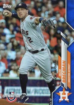 2020 Topps Opening Day - Opening Day Edition Blue Foil #164 Alex Bregman Front