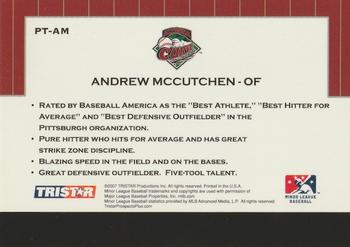 2007 TriStar Prospects Plus - Protential #PT-AM Andrew McCutchen Back