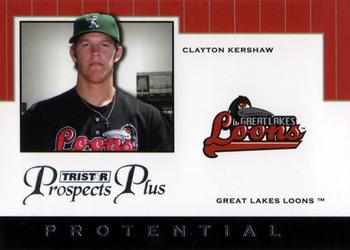 2007 TriStar Prospects Plus - Protential #PT-CK Clayton Kershaw Front