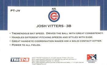 2007 TriStar Prospects Plus - Protential #PT-JV2 Josh Vitters Back