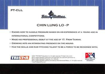 2007 TriStar Prospects Plus - Protential #PT-CLL Ching-Lung Lo Back