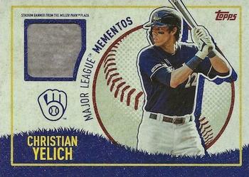 2020 Topps Opening Day - Major League Mementos #MLM-CY Christian Yelich Front