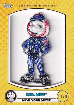 2020 Topps Opening Day - Mascot Commemorative Patch Relics #MPR-MM Mr. Met Front