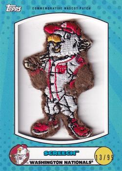 2020 Topps Opening Day - Mascot Commemorative Patch Relics #MPR-S Screech Front