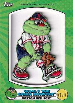 2020 Topps Opening Day - Mascot Commemorative Patch Relics #MPR-WGM Wally the Green Monster Front
