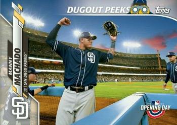 2020 Topps Opening Day - Dugout Peeks #DP-12 Manny Machado Front