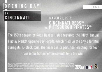 2020 Topps Opening Day - Opening Day #OD-1 Cincinnati Reds Back