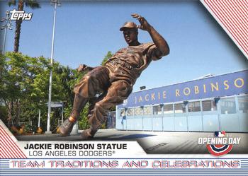 2020 Topps Opening Day - Team Traditions and Celebrations #TTC-2 Jackie Robinson Statue Front