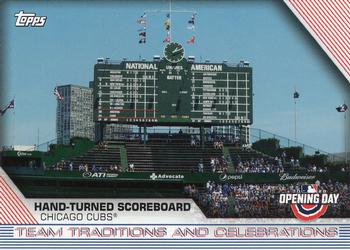 2020 Topps Opening Day - Team Traditions and Celebrations #TTC-4 Hand-turned Scoreboard Front