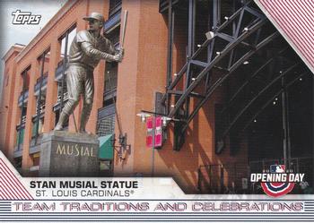 2020 Topps Opening Day - Team Traditions and Celebrations #TTC-5 Stan Musial Statue Front